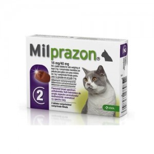 Milprazon pisici 2-8 kg - cutie cu 2 cp