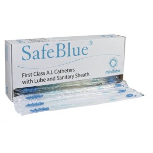 Cateter spiralat safe blue steril